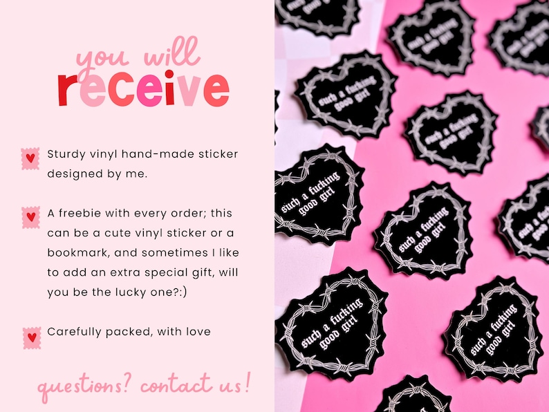 Such a Good Girl Sticker | Bookish Gift | Dark Romance Reader | Kindle Smut Dirty Books | Book Club | STFUATTDLAGG | BookTok Bookstagram afbeelding 3