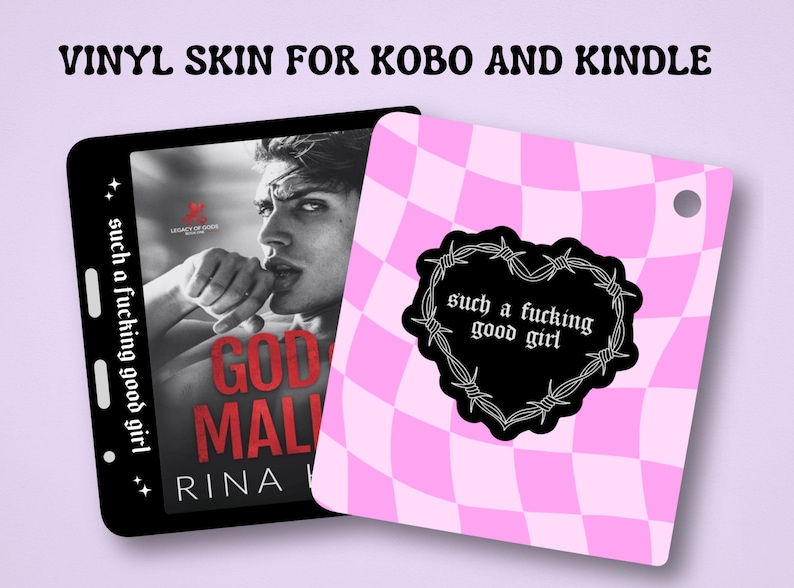 Such a Good Girl Dark Romance Kobo Kindle Skin and Insert | Bookish Gift | Reader | Smut Dirty Books | GoodGirl | Kobo Libra Color BookTok image 5