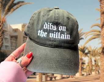 Dibs On The Villain Baseball Cap for Romance Readers and Book Lovers