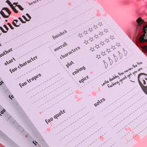 Book Review Sticky Notepad | Booktok | Dark Romance | Gift for Readers ...