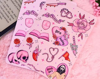 Kindle Kobo Insert | Dark Romance Reader | Romance Books | Kindle Stickers Accessories | Spicy Books | Smut | Booktok | Bookish Gift