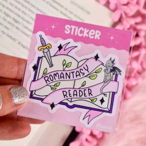 Romantasy Reader Sticker | Bookish Gift | Reader Kindle Smut Fantasy | BookTok | Romantasy Gift | Sticker for Kindle Kobo | Fantasy Romance