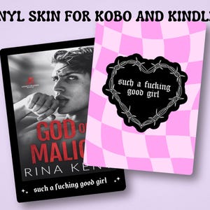 Such a Good Girl Dark Romance Kobo Kindle Skin and Insert | Bookish Gift | Reader | Smut Dirty Books | GoodGirl | Kobo Libra Color BookTok image 4