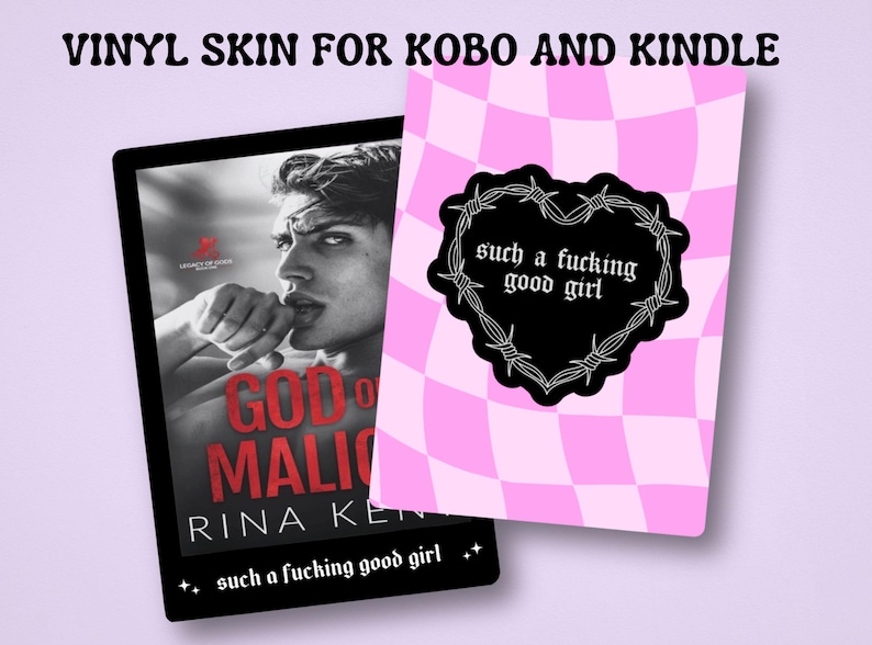 Such a Good Girl Dark Romance Kobo Kindle Skin and Insert | Bookish Gift | Reader | Smut Dirty Books | GoodGirl | Kobo Libra Color BookTok image 4