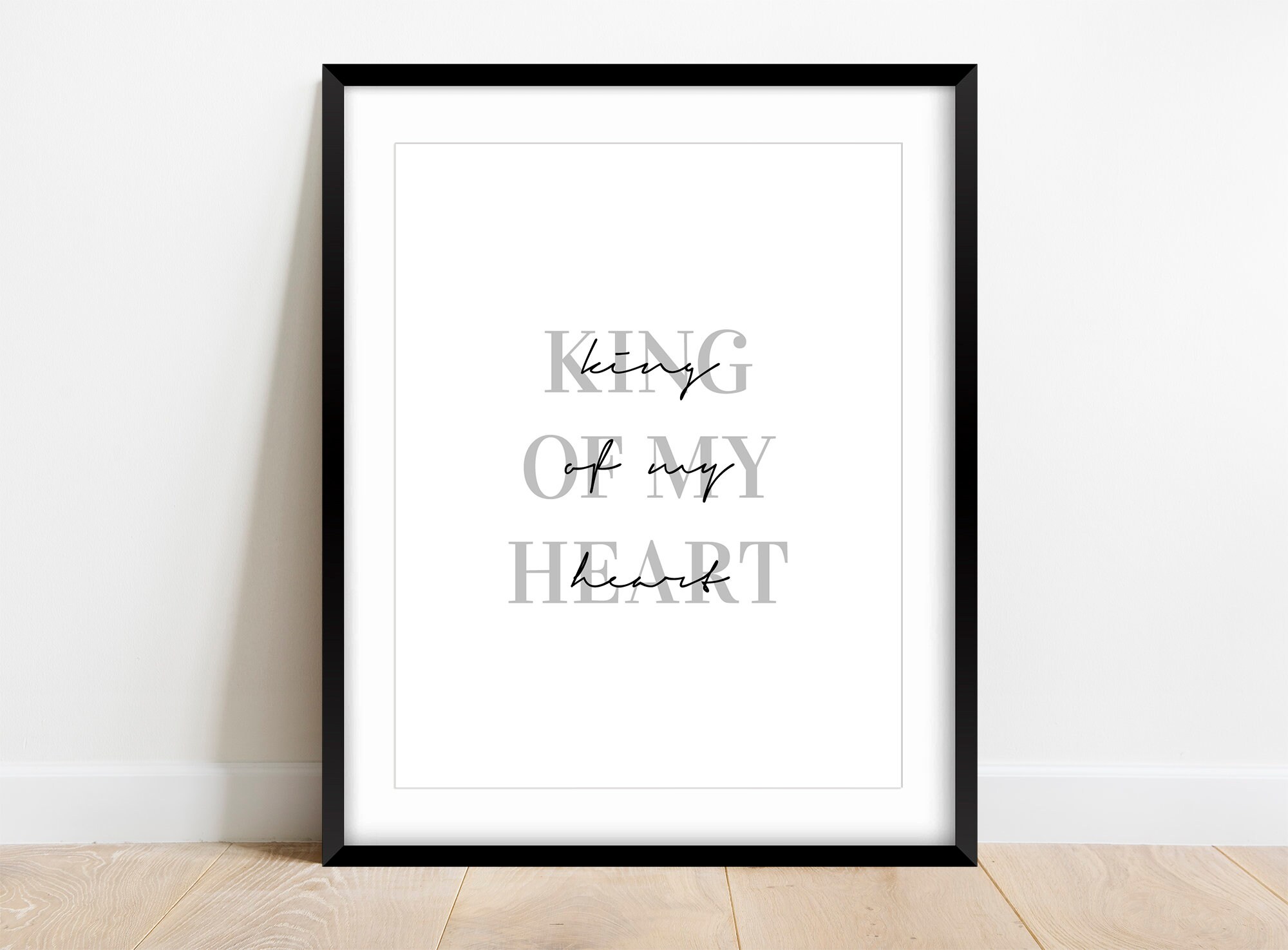 Poster mit Spruch Christlich in SchwarzWeiss Etsy