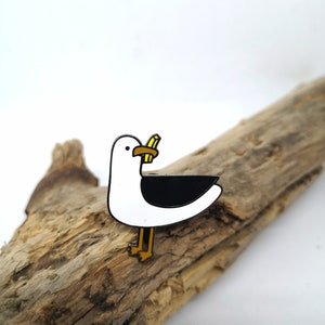 Möwe Emaille-Pin