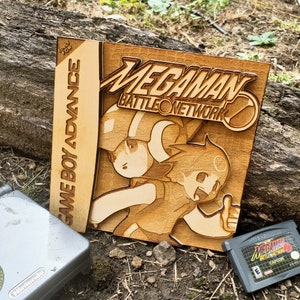 Wooden Megaman Battle Network Game Boy Advance Case