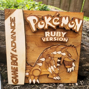 Wooden Pokemon Ruby Game Boy Advance Case - Etsy