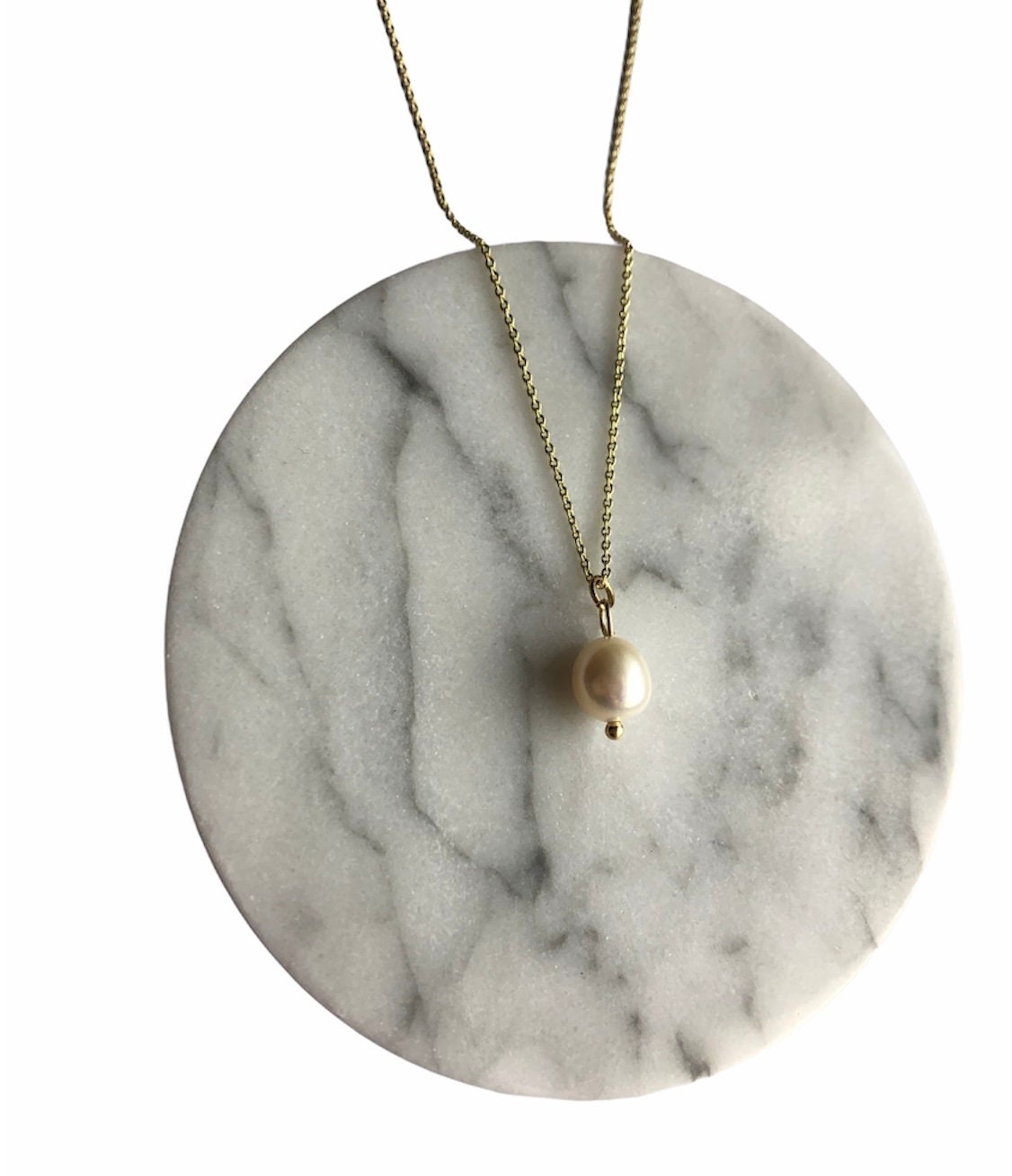 Dainty Pearl Adjustable Necklace
