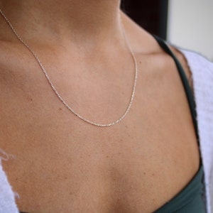 Dainty Sterling Chain, Gold Filled Chain, Sterling Silver Finished Chain, Dainty Gold Chain, Everyday Chain, Simple Layering Chain Necklace