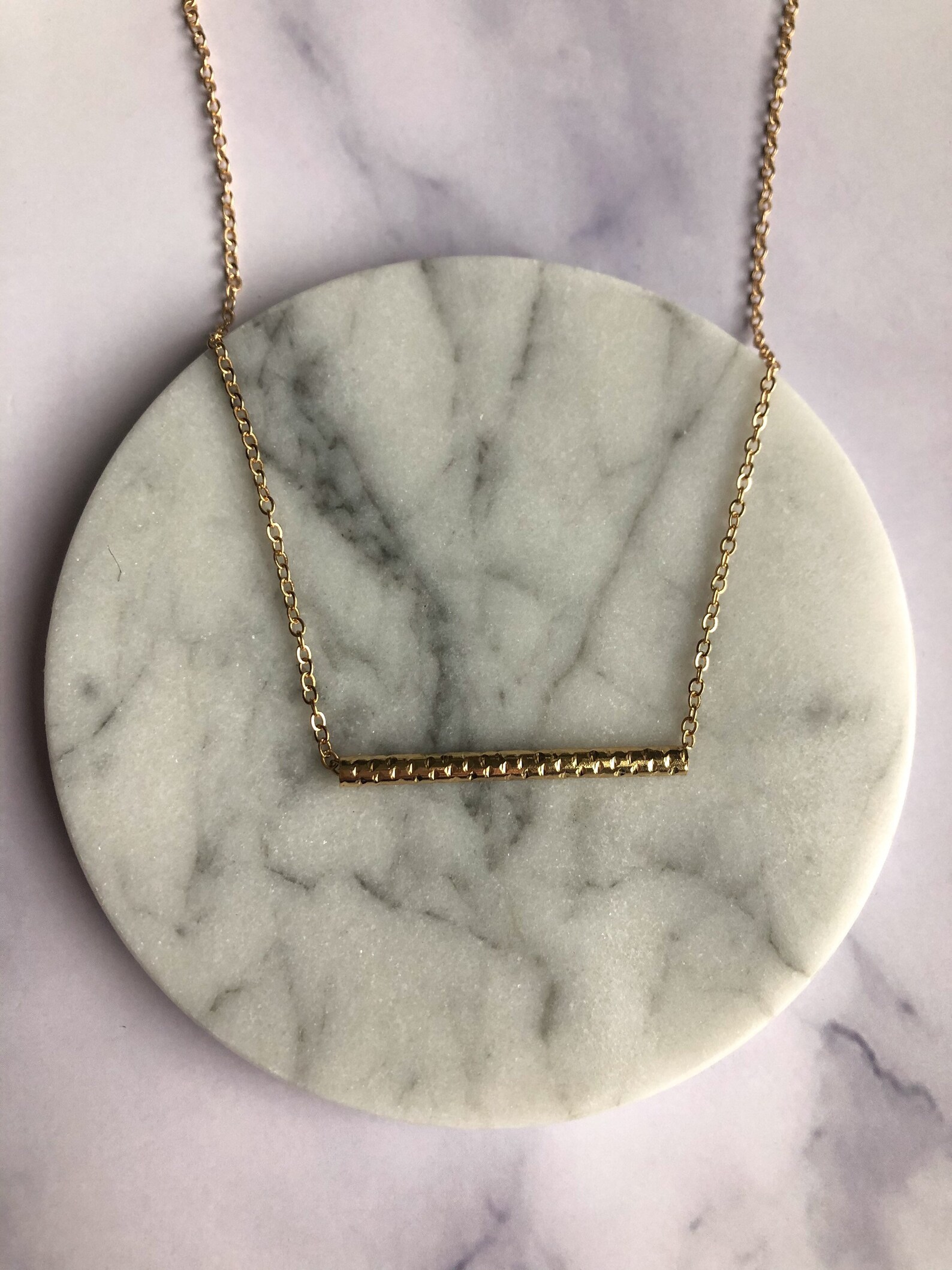 Balance Bar Necklace Etsy