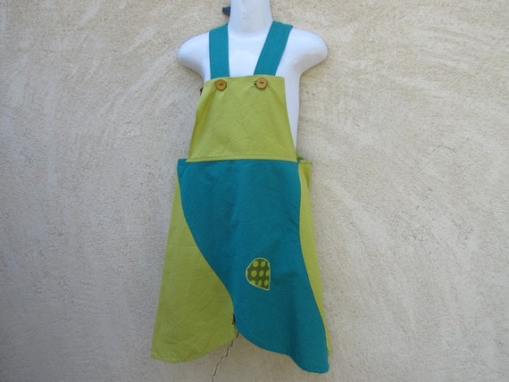emerald green overalls
