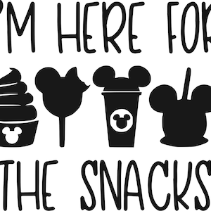 Here For The Snacks SVG