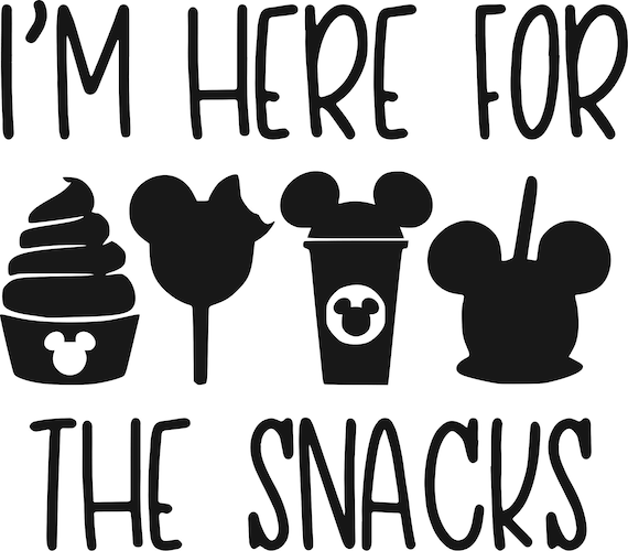 Here for the Snacks SVG - Etsy