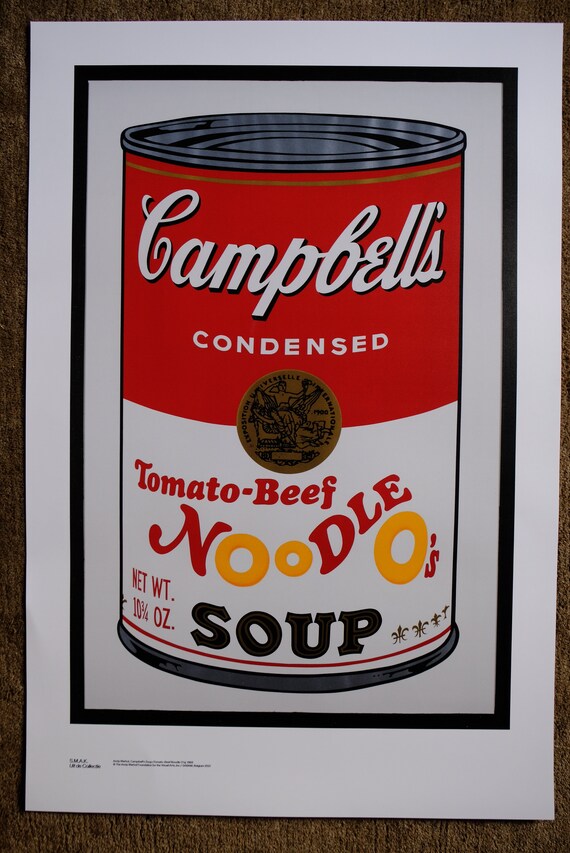 Andy Warhol 'campbell's Soup Published by S.M.A.K. - Etsy