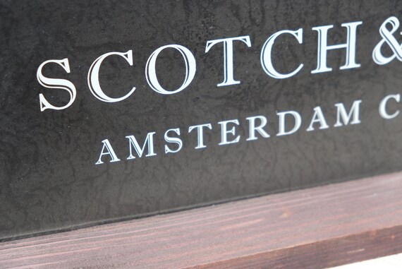 Kostbaar Vervuild Vermelding Scotch and Soda Amsterdam Couture Advertisement Logo - Etsy