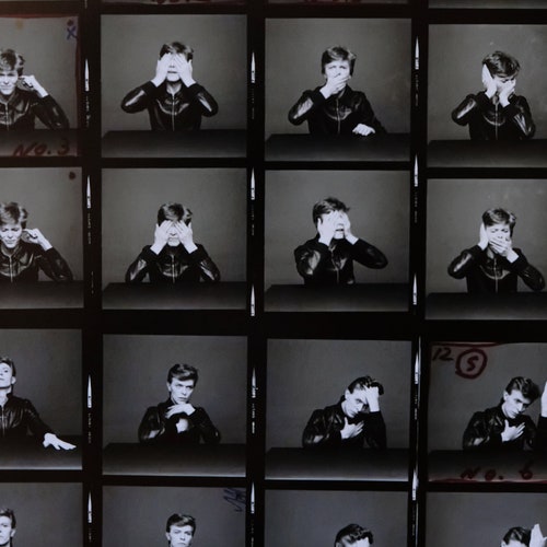 Shops David Bowie - Heroes session contact sheet - Photograph
