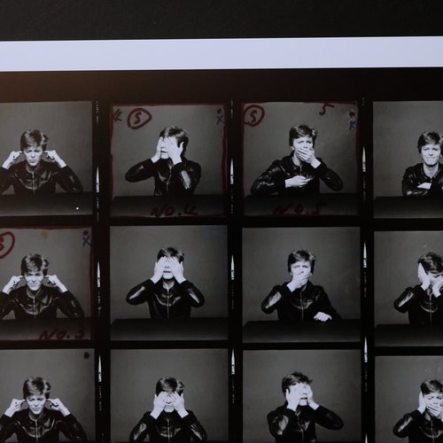 Shops David Bowie - Heroes session contact sheet - Photograph