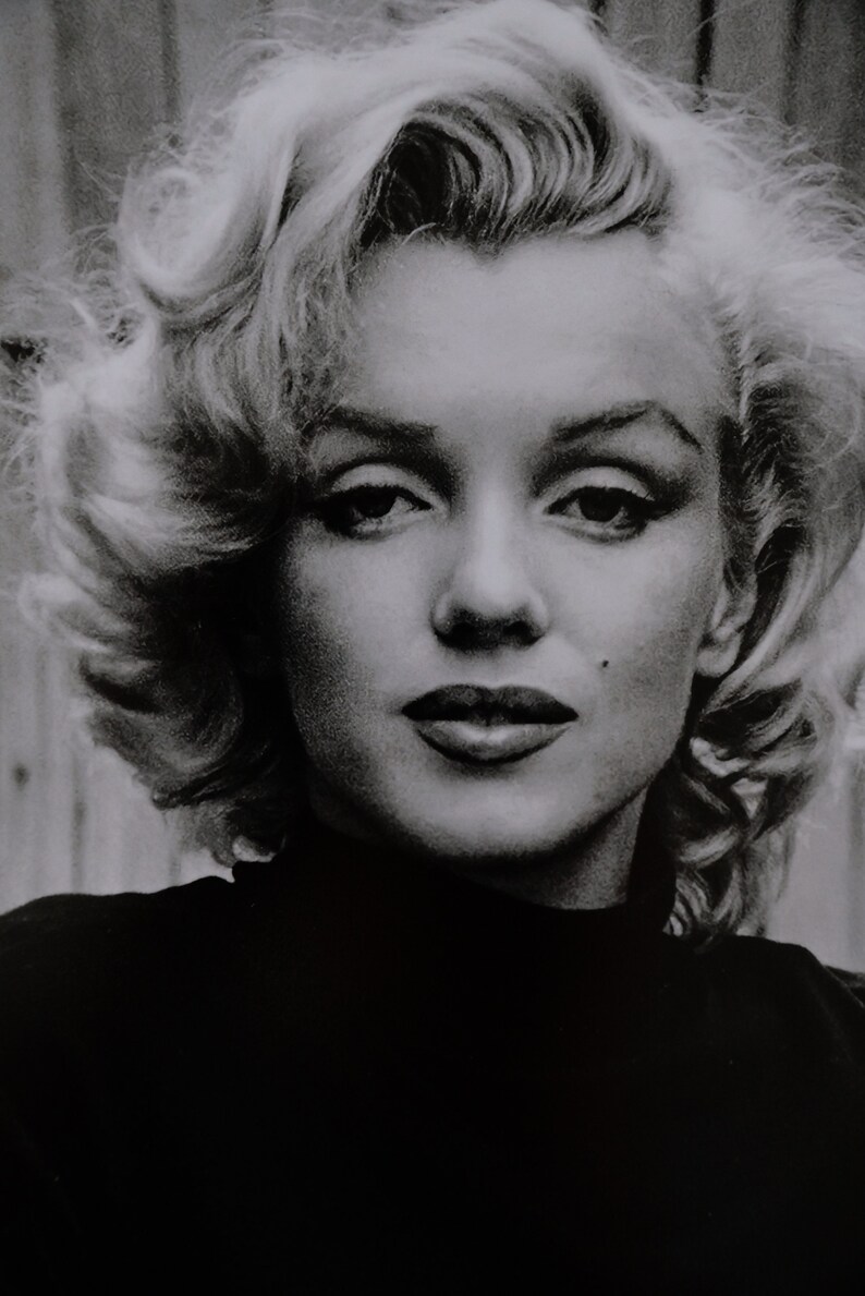 Marilyn Monroe Black & White Photograph - Etsy
