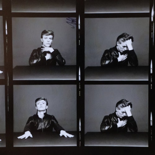 Shops David Bowie - Heroes session contact sheet - Photograph