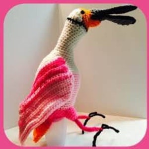 Roseate Spoonbill Crochet Pattern
