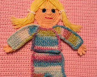 Patrón de pijama y manta, para Dress Up Doll, Solo patrón
