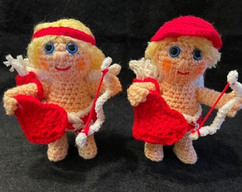 Muñecas Cupido, patrón de niño y niña
