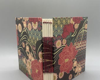 Beautiful Floral paper  one of a kind, open spine journal/notebook/sketchbook/diary