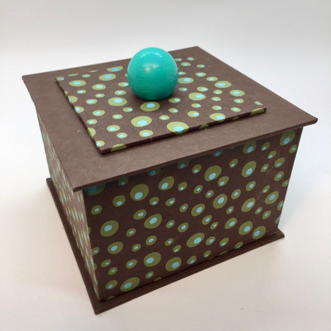 Handmade Silkscreened Paper Covered Box for Desk Table Etsy UK