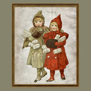 Décoration murale enfants vintage carte postale ancienne, impression d'art mural publicitaire, cadeau rétro pour nouveau-né /R33