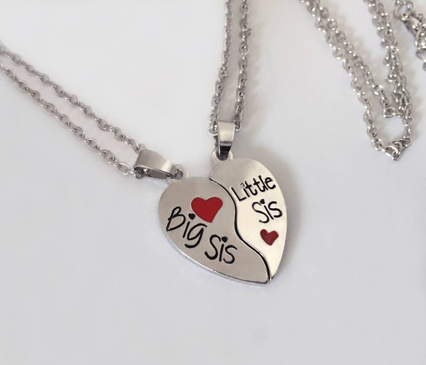 Sister jewelry sister gift engraved heart sister necklace Etsy