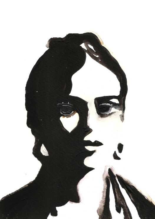 Black White Frida Kahlo Poster Printable Drawing Original | Etsy