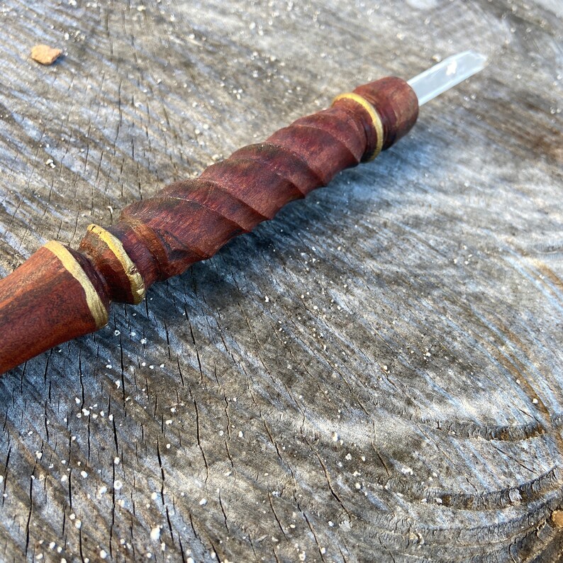 Magic Wand for Witches and Wizards Exotic Rosewood and - Etsy