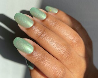 Mint Green Nail With Photos Etsy