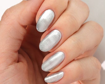 Metallic Silver Nail Polish - Cirque Colors Sterling