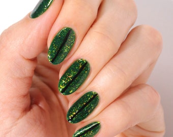 Green Iridescent Nail Polish - Cirque Colors Serpentine