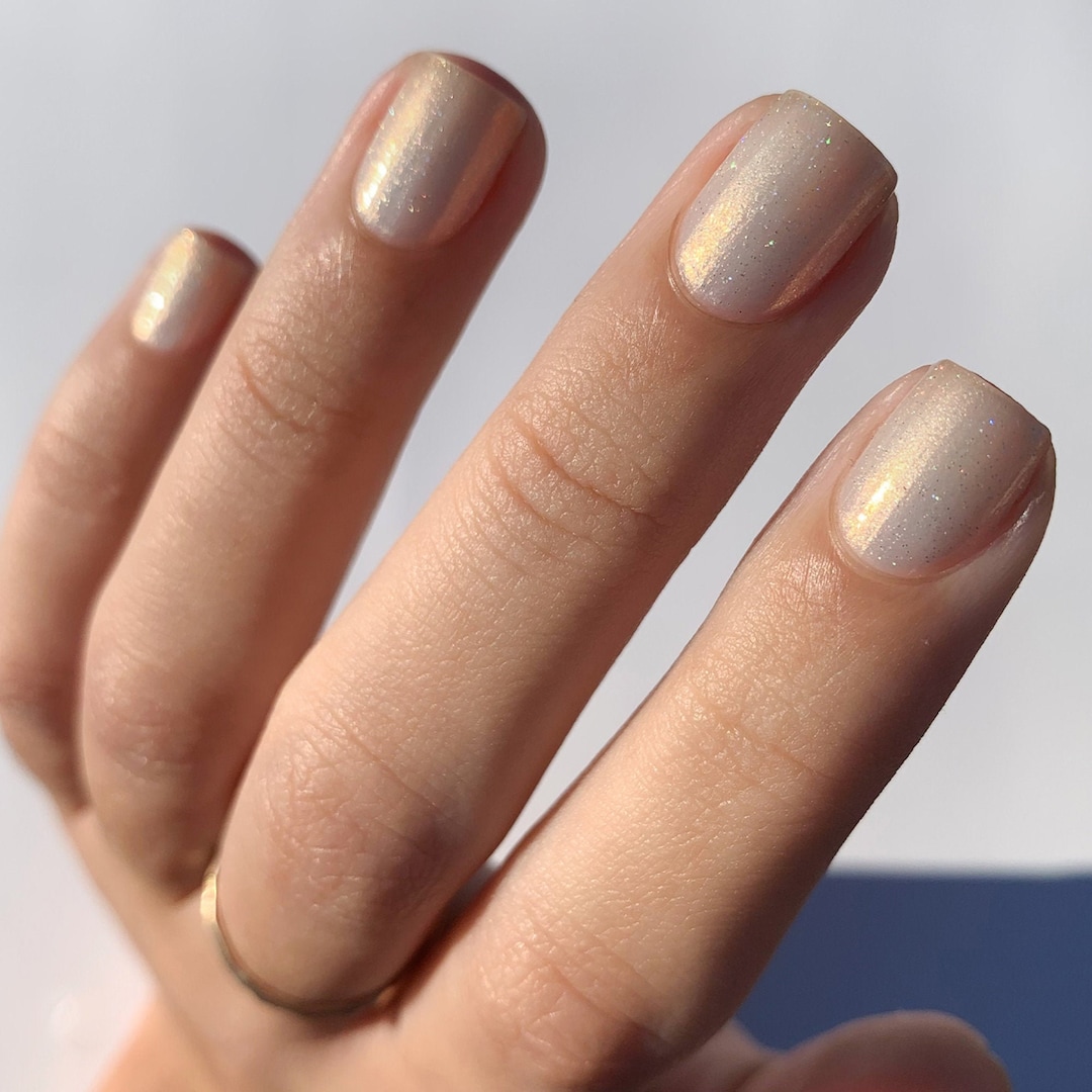 Crystal, Sheer nude nail polish