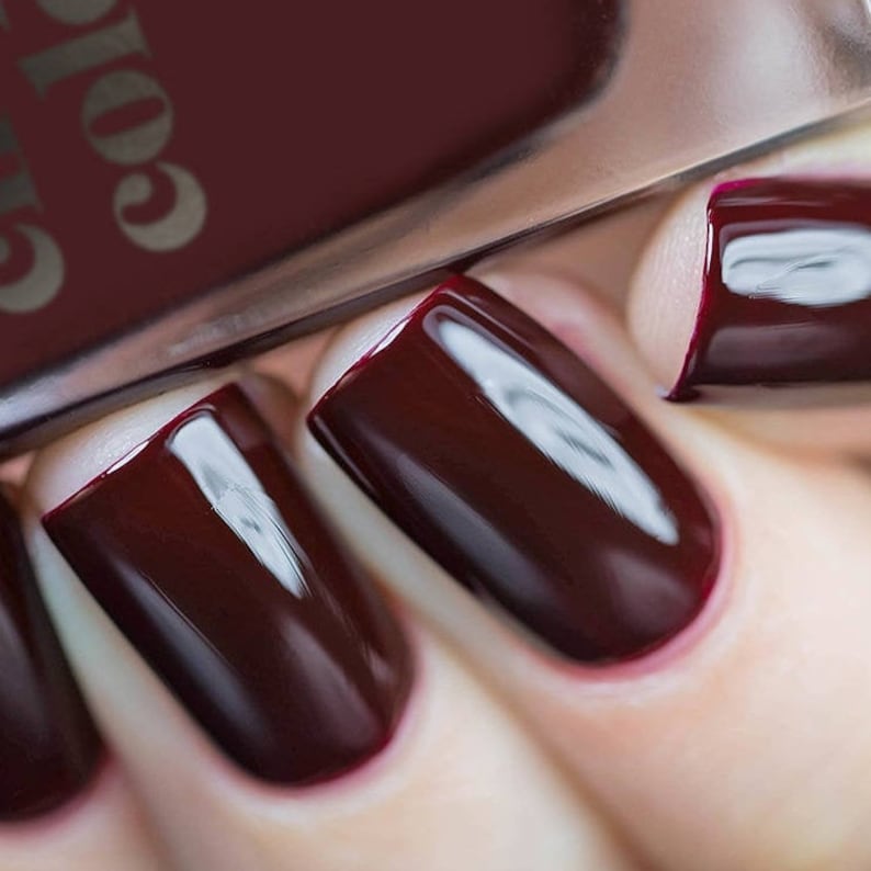 Empire State Of Mind Oxblood Red Nail Polish Blood Red Etsy