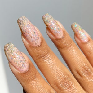 Holographic Topper Nail Polish - Cirque Colors Twinkle Tweed