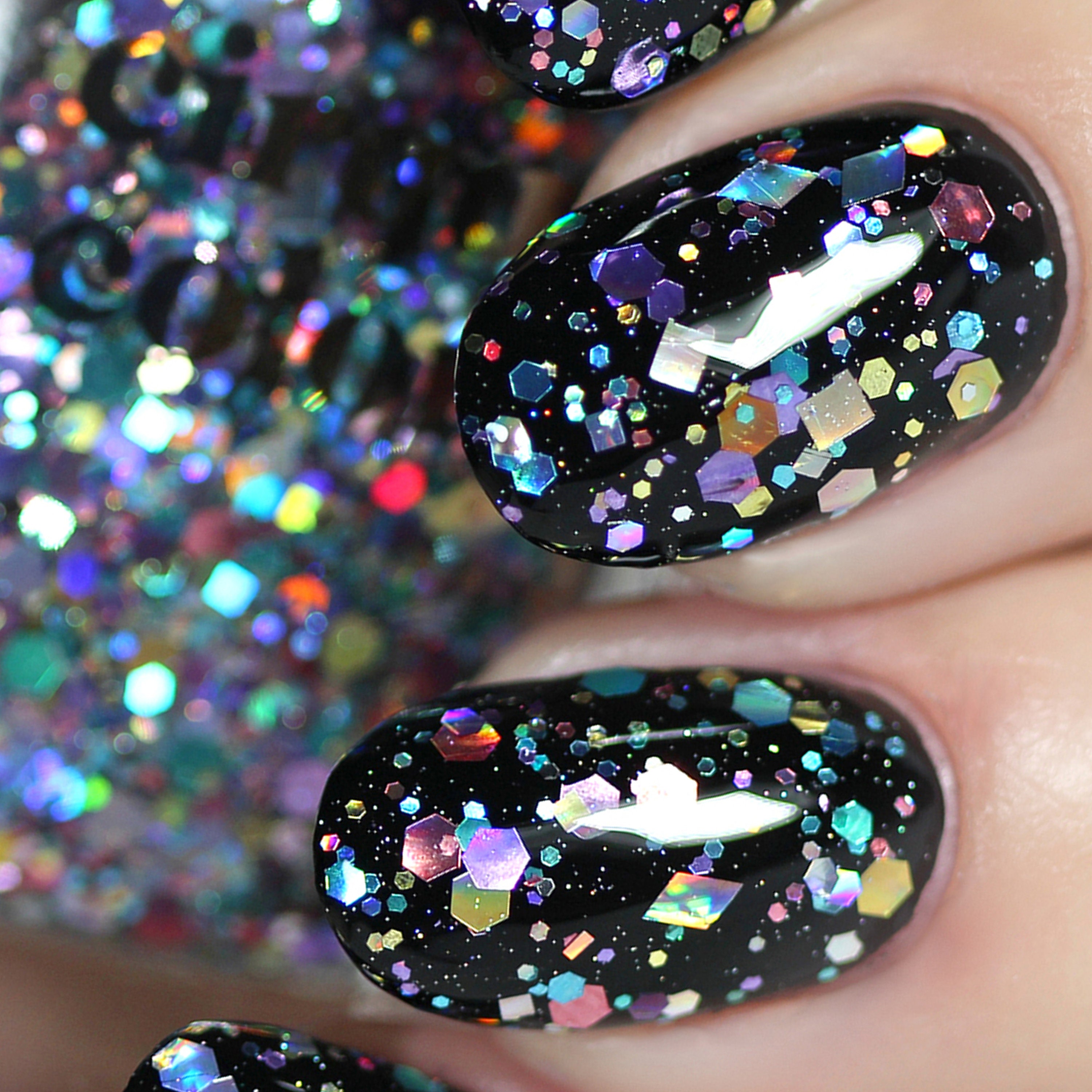 Color Changing Nail Polish in Sun - Magic Chiffon to Galactic Night