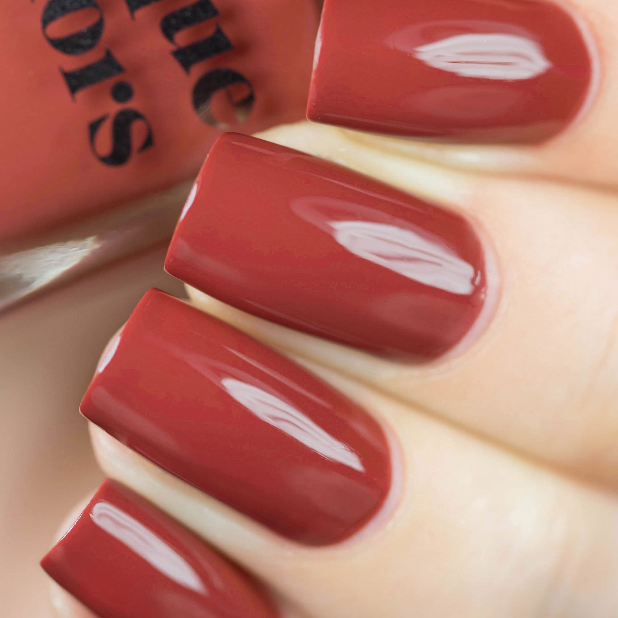 Terracotta Red Vegan Nail Polish Burnt Orange Creme Polish Etsy