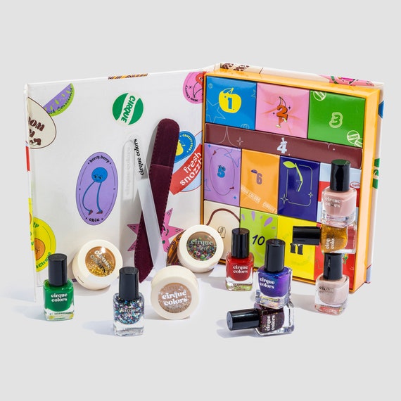 A Dozen Delights Advent Calendar Nail Polish Gift Set - Etsy