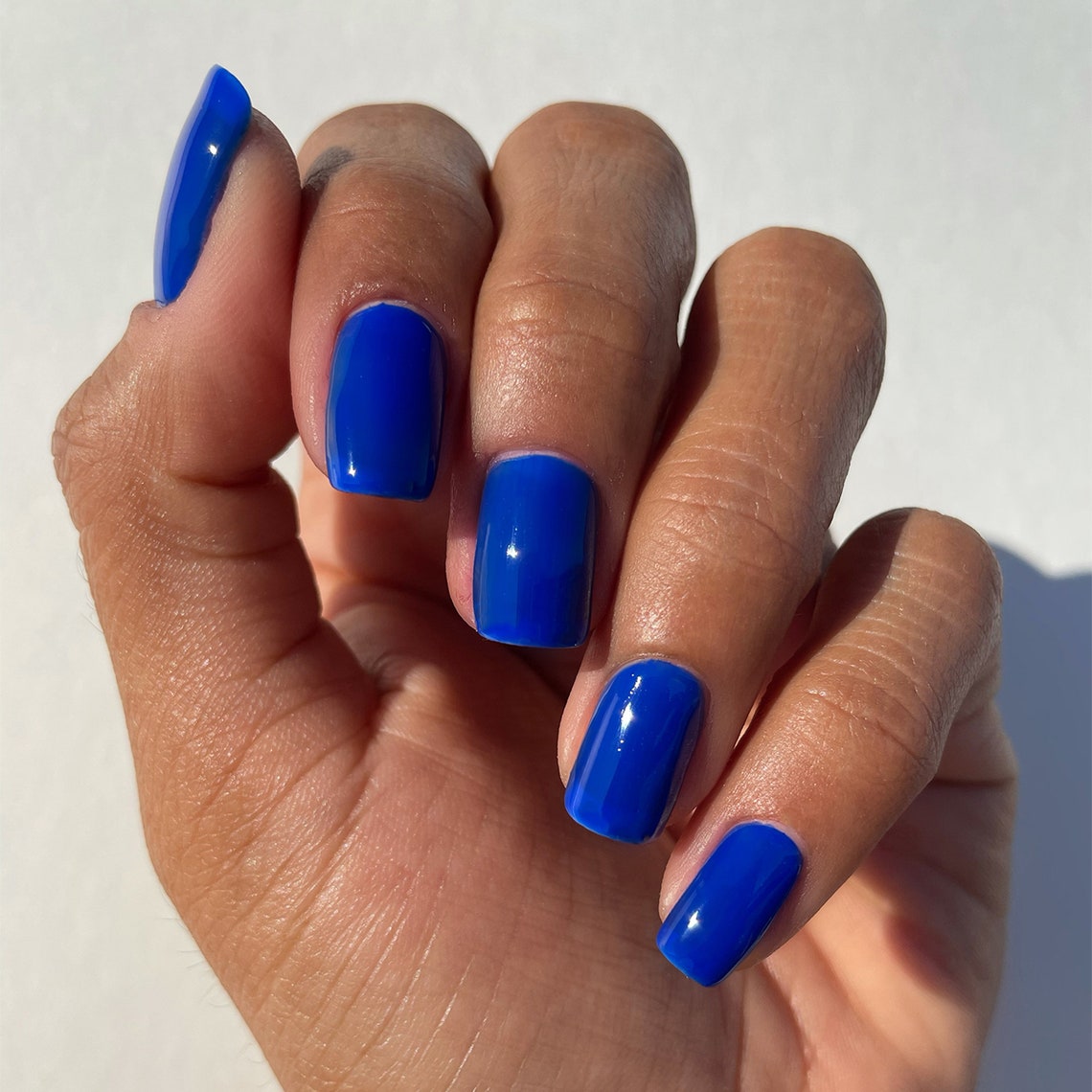 NYFW Cobalt Blue Nail Polish Bright Blue Creme Nail Polish Etsy