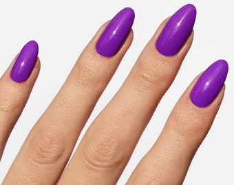 Neon Purple Crème Vegan Nail Polish - Cirque Colors - Guilty Pleasure