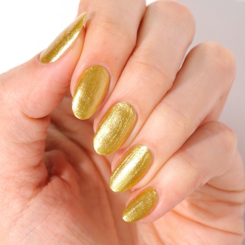 Metallic Gold Nail Polish Cirque Colors Cosplay Lamé image 3