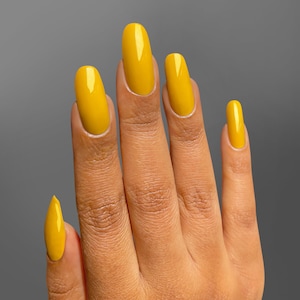 Mustard Yellow Vegan Nail Polish Warm Yellow Creme Nail Polish Urbanized image 4