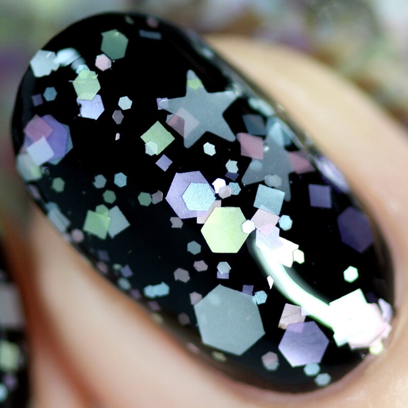 Clear Pastel Glitter Vegan Nail Polish Confetti Nail Polish Etsy