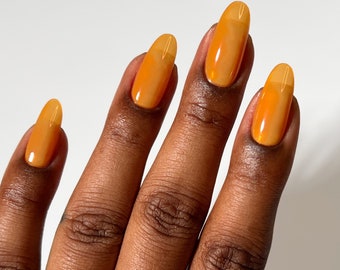 Yellow Jelly Nail Polish - Cirque Colors Mustard Jelly