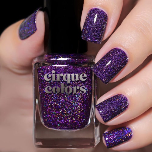 Dark Purple Holographic Vegan Nail Polish Deep Purple - Etsy Dark Purple Holographic Vegan Nail Polish Deep Purple - Etsy