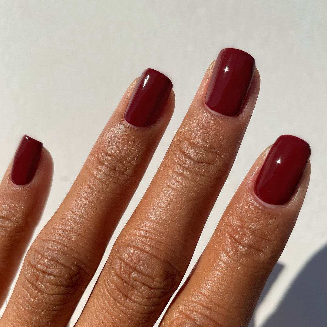 Dark Red Nail Polish Blood Red Crimson Creme Nail Polish - Etsy UK Dark Red Nail Polish Blood Red Crimson Creme Nail Polish - Etsy UK